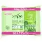 Simple Kind to Skin Biodegradable Cleansing Wipes with vitamin B5, vitamin E and pro amino acids 50 pc