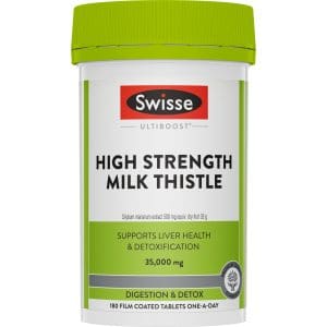 Swisse Ultiboost High Strength Milk Thistle 180 Tablets