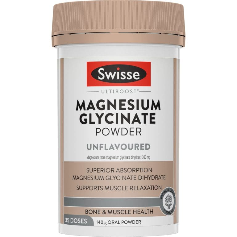 Swisse Ultiboost Magnesium Glycinate Powder Unflavoured 140g