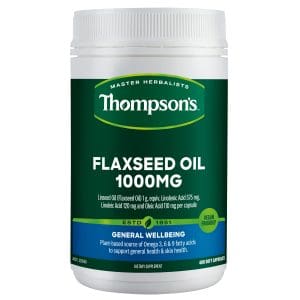 Thompson's Flaxseed Oil 1000MG 400 Capsules