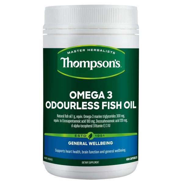 Thompson's Omega-3 Odourless Fish Oil 400 Capsules