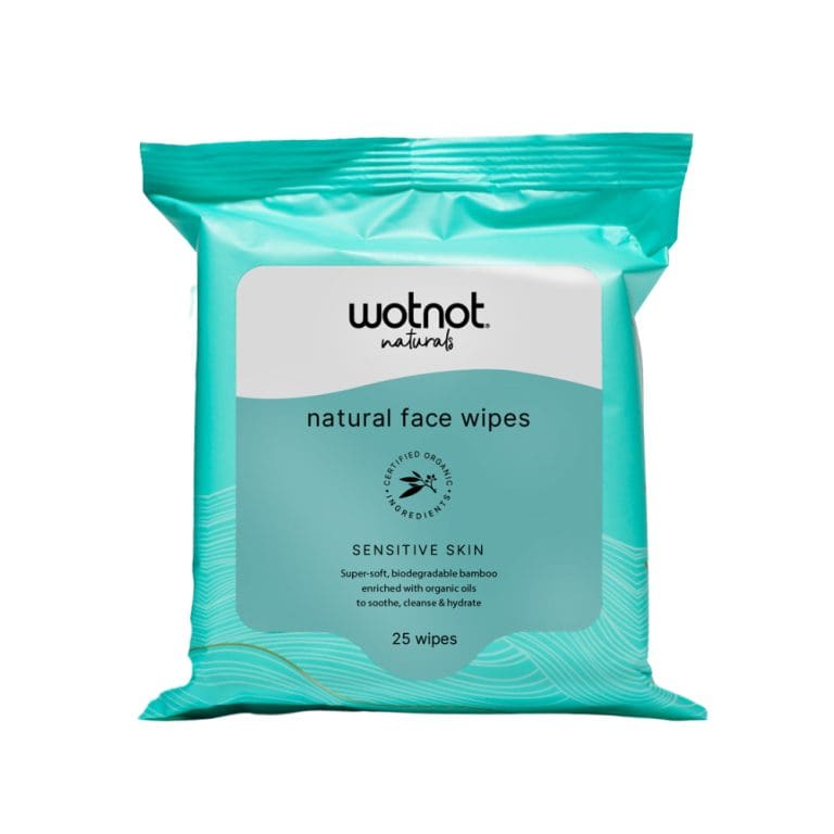 Wotnot Naturals Facial Wipes Sensitive 25pk