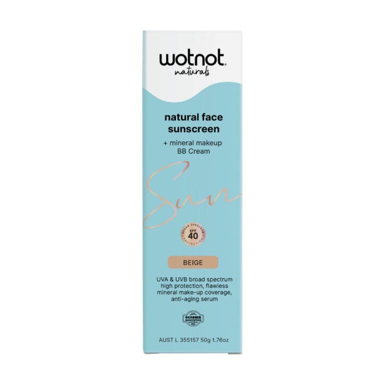 Wotnot Naturals Zinc Sunscreen & BB+Cream BEIGE 50g