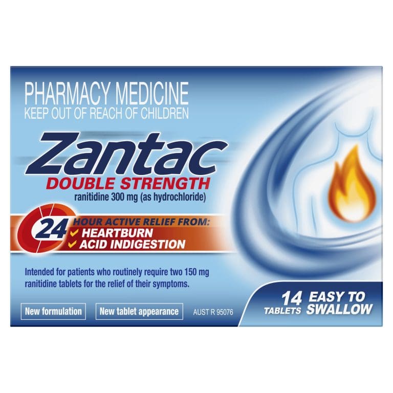 Zantac Tabs Double Strength 300mg 14s